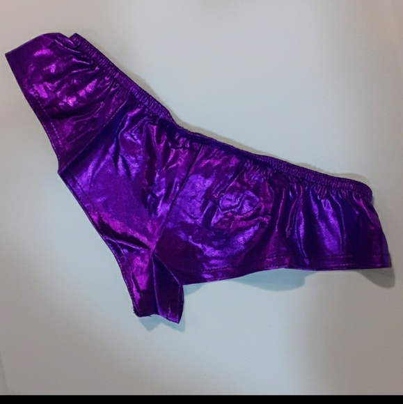 Liquid Latex Metallic Panties Small or Extra Small Lingerie EDC Rave Sexy - Picture 10 of 16